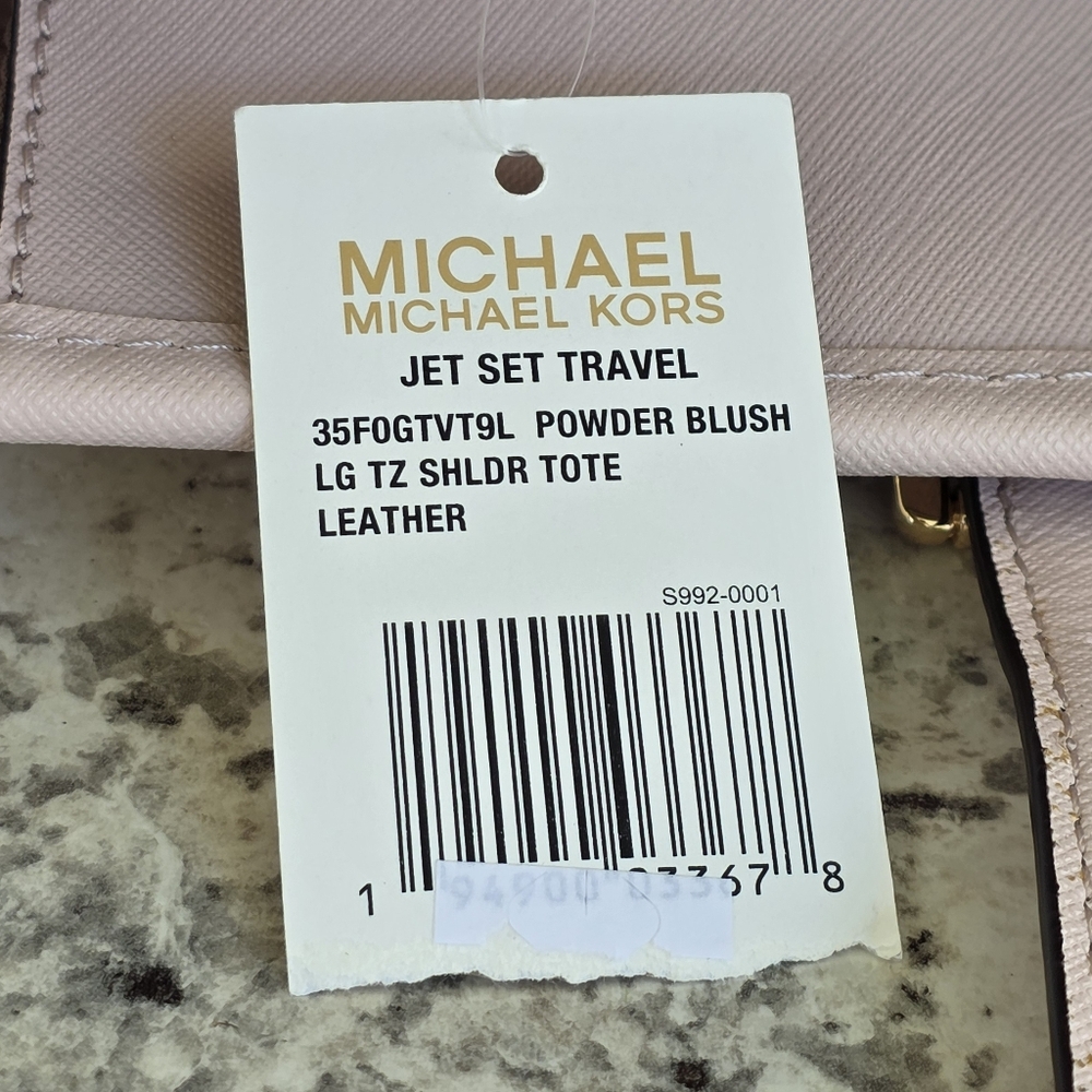 Michael Kors Jet Set Large Pink Shoulder Tote Bag - Picture 7 of 10